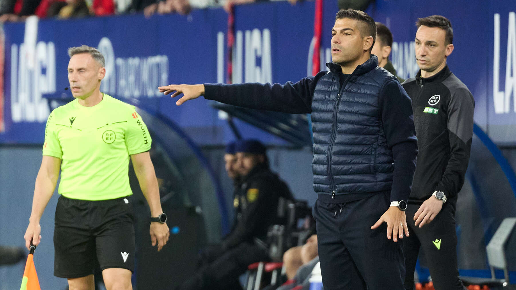 Las quejas del entrenador del Levante por el segundo gol de Osasuna que ha sentenciado el partido