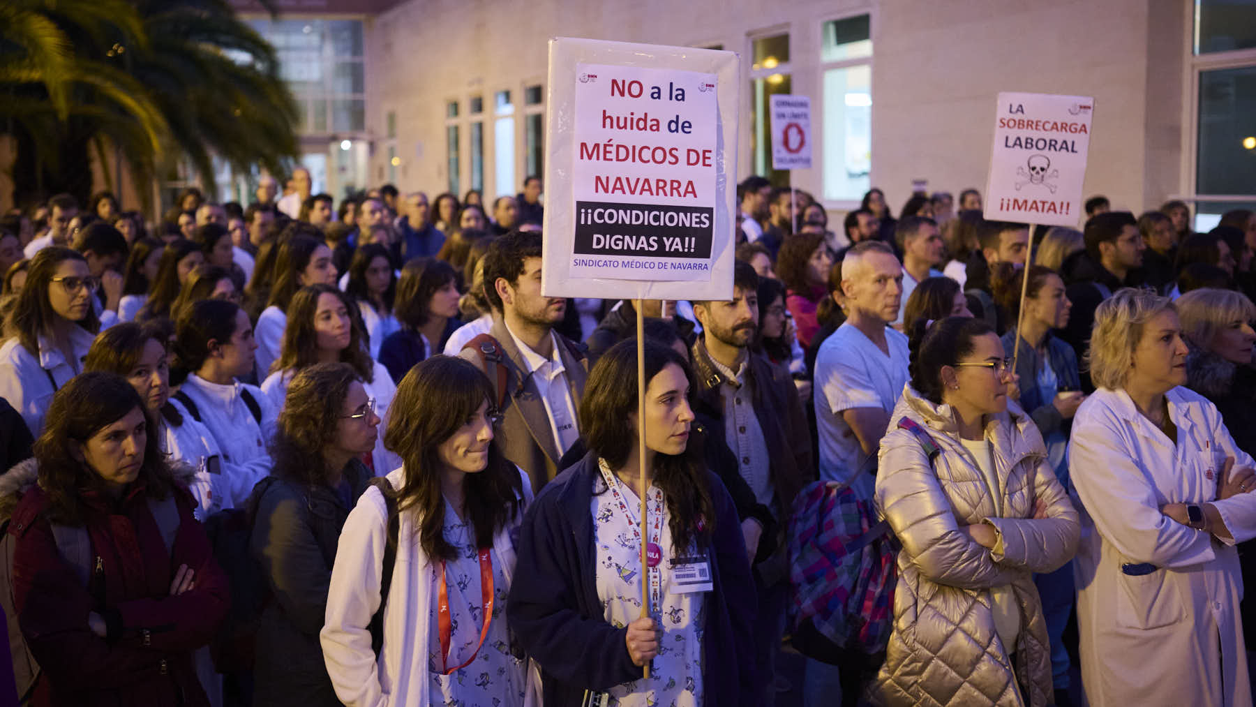 El Sindicato Médico de Navarra convoca una manifestación en Pamplona: 