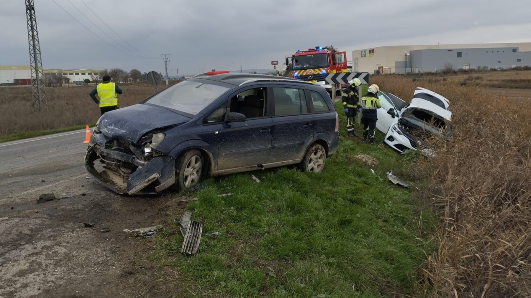 Grave accidente múltiple en Navarra: hay dos heridos y una persona ha tenido que ser rescatada