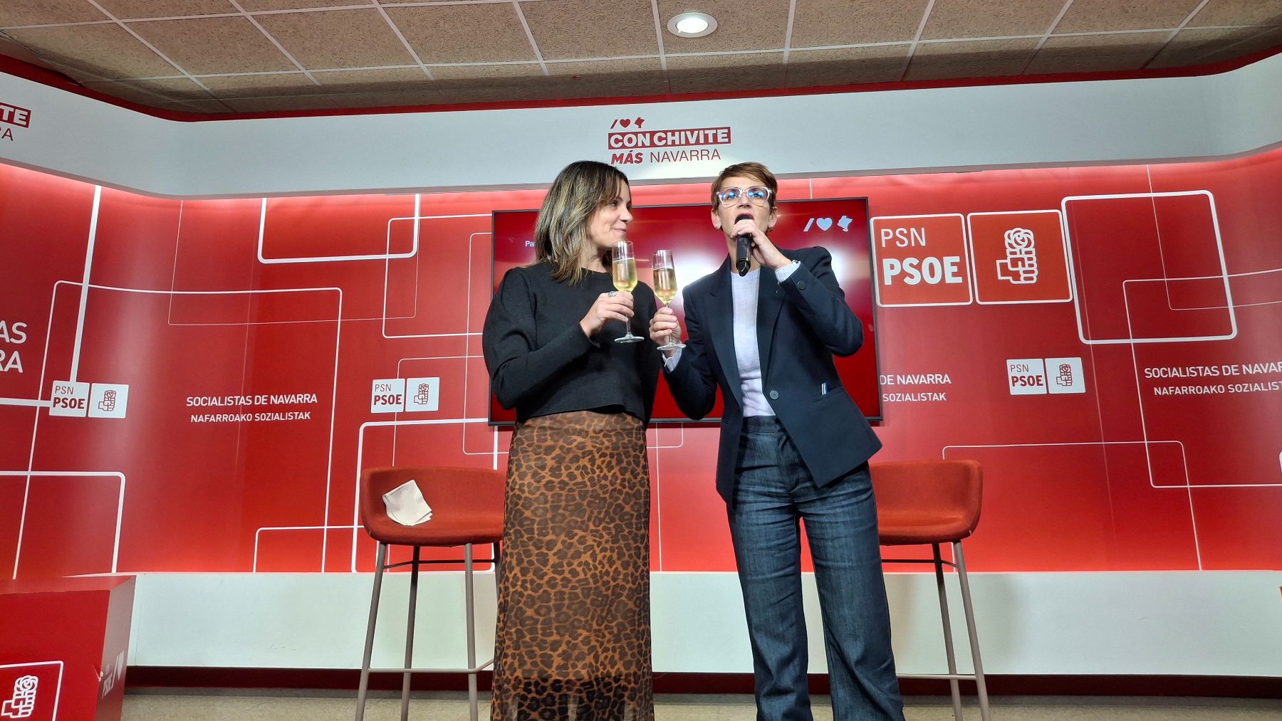 Chivite brinda tras un año 