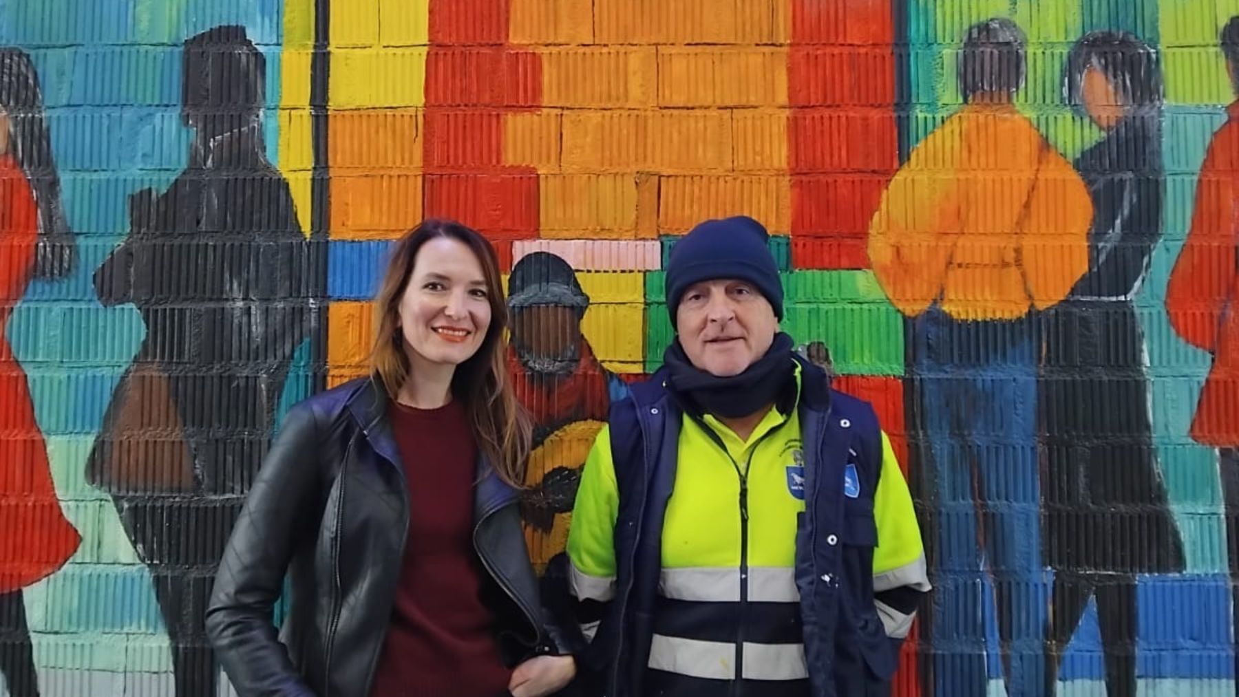 El pueblo de Navarra que ha transformado un pasadizo con un mural colectivo de una estación de metro