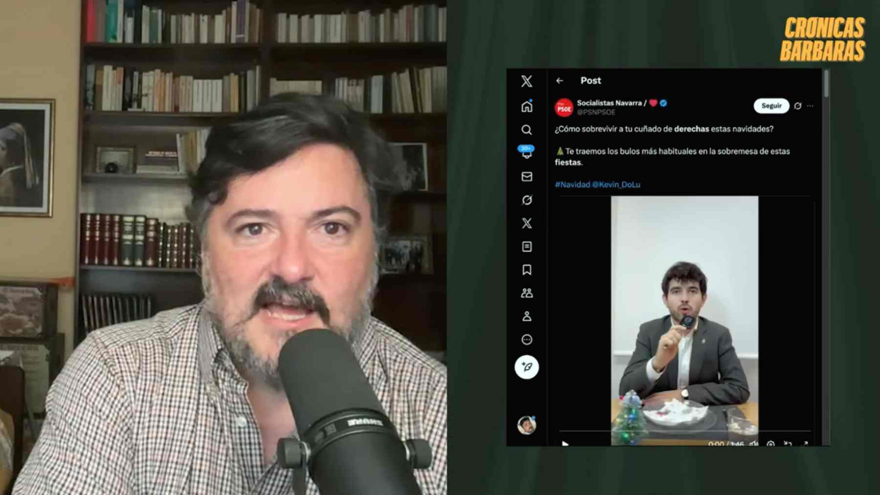 Un analista destroza al socialista navarro Kevin Lucero por su vídeo del “cuñado de derechas”: “Esto es anticomunicación”