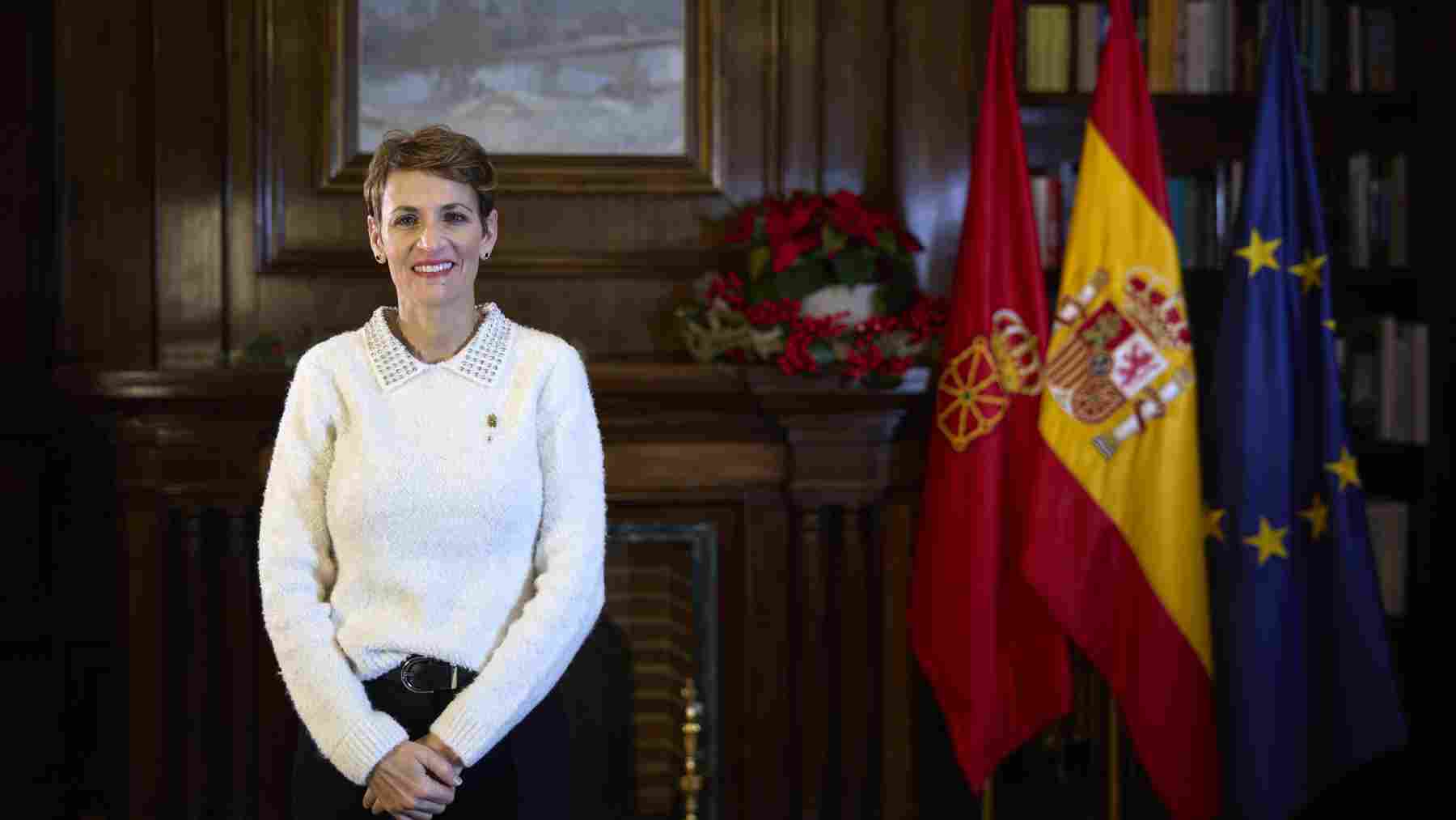 Chivite hace un balance triunfal y pasa de puntillas por los principales problemas de Navarra: corrupción, vivienda y salud