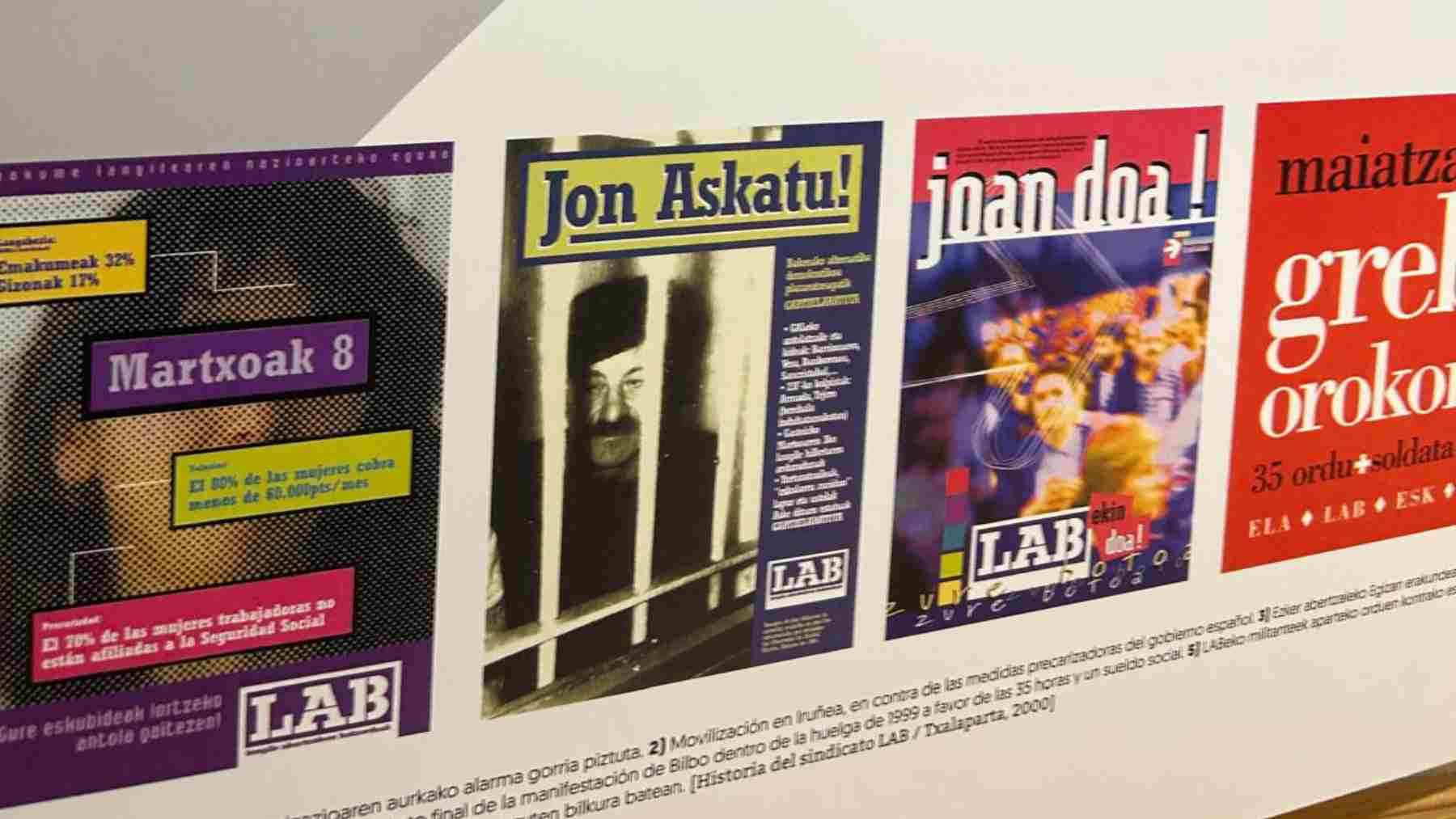 Sancionan al sindicato LAB en Navarra por poner fotos de exaltación a ETA en un centro cívico municipal