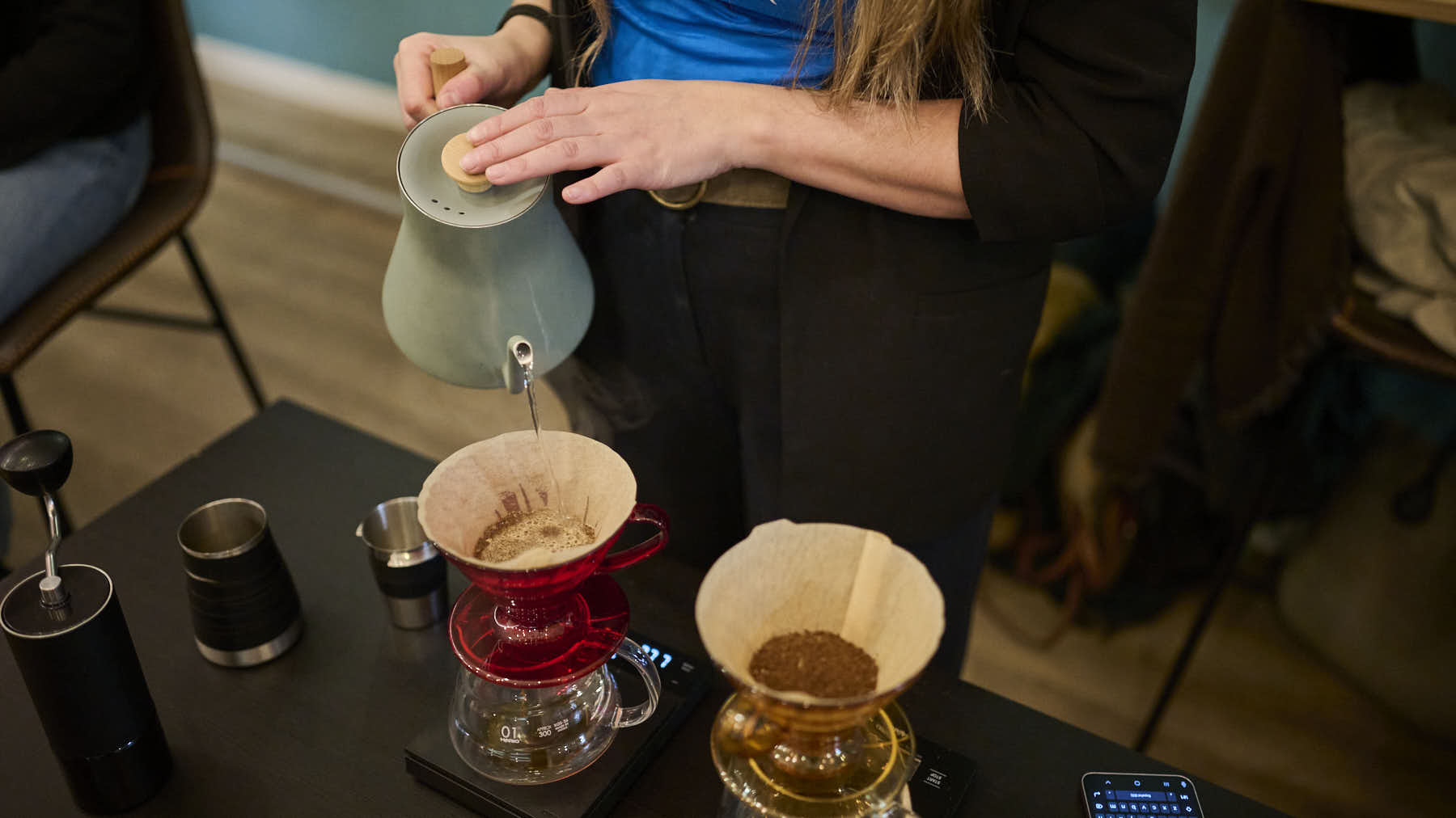 Presentación del 2º Campeonato de Cafeterías de Especialidad de Navarra, que se celebrará del 10 al 24 de enero de 2026, en Navarra. PABLO LASAOSA