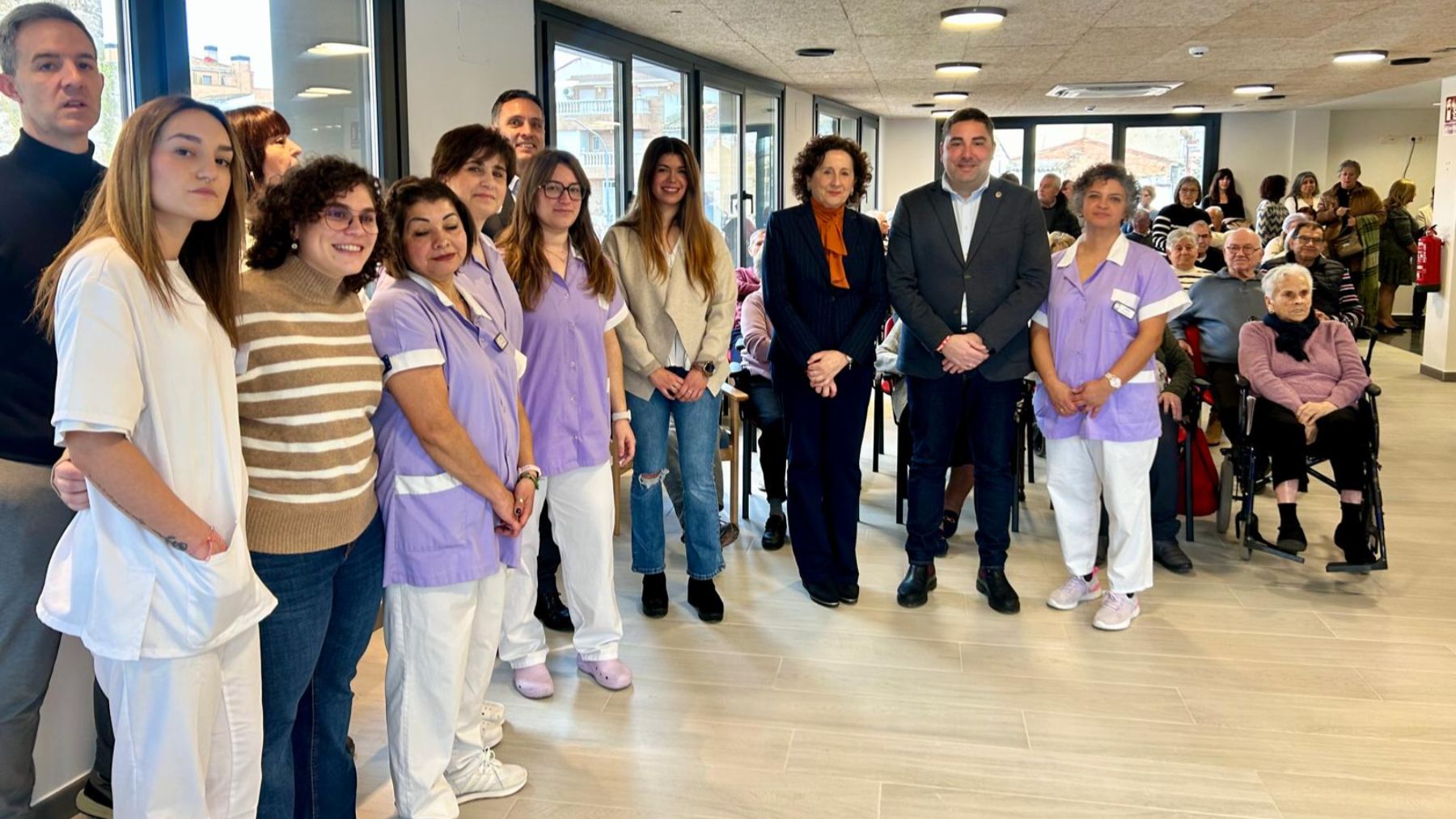 Un nuevo espacio polivalente cambia el día a día del centro de día de un pueblo de Navarra