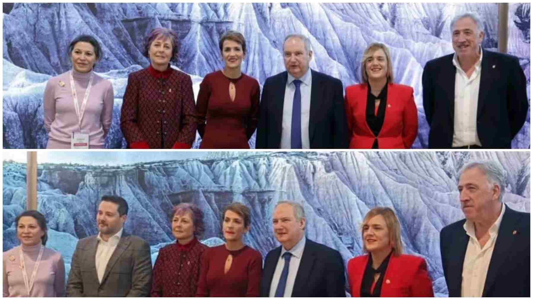 El cutre gesto de Chivite en sus redes: se retrata con Asiron y prescinde de las fotos con Toquero en Fitur