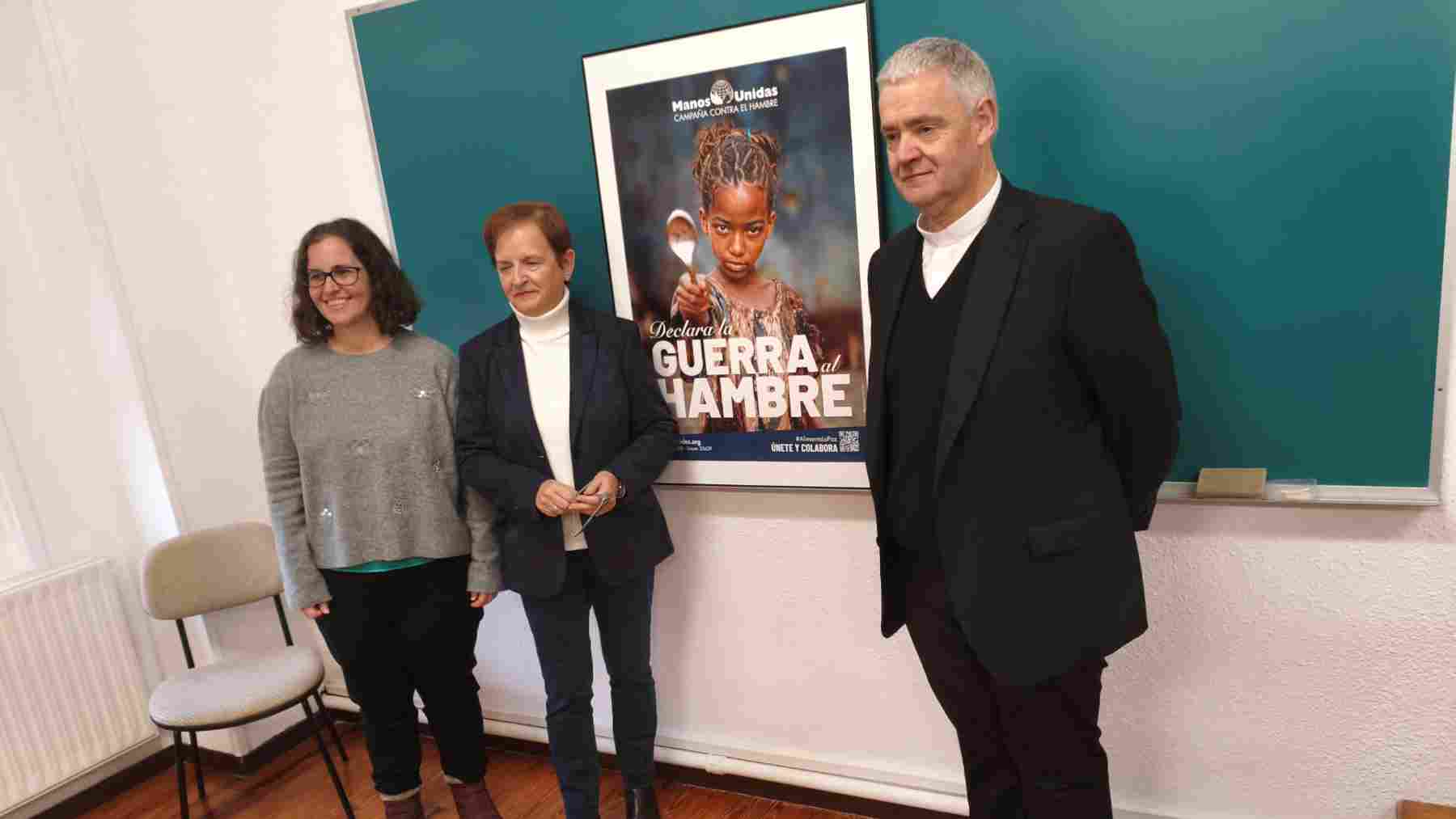 La campaña de Manos Unidas en Navarra pone el foco en la paz para “declarar la guerra al hambre”