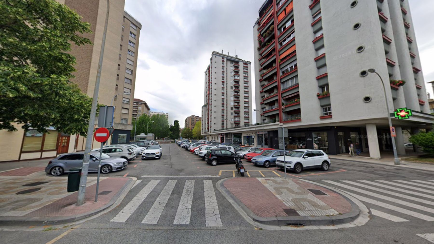 La plaza de Pamplona que se quedará sin aparcamientos cinco días por las obras que empiezan el lunes