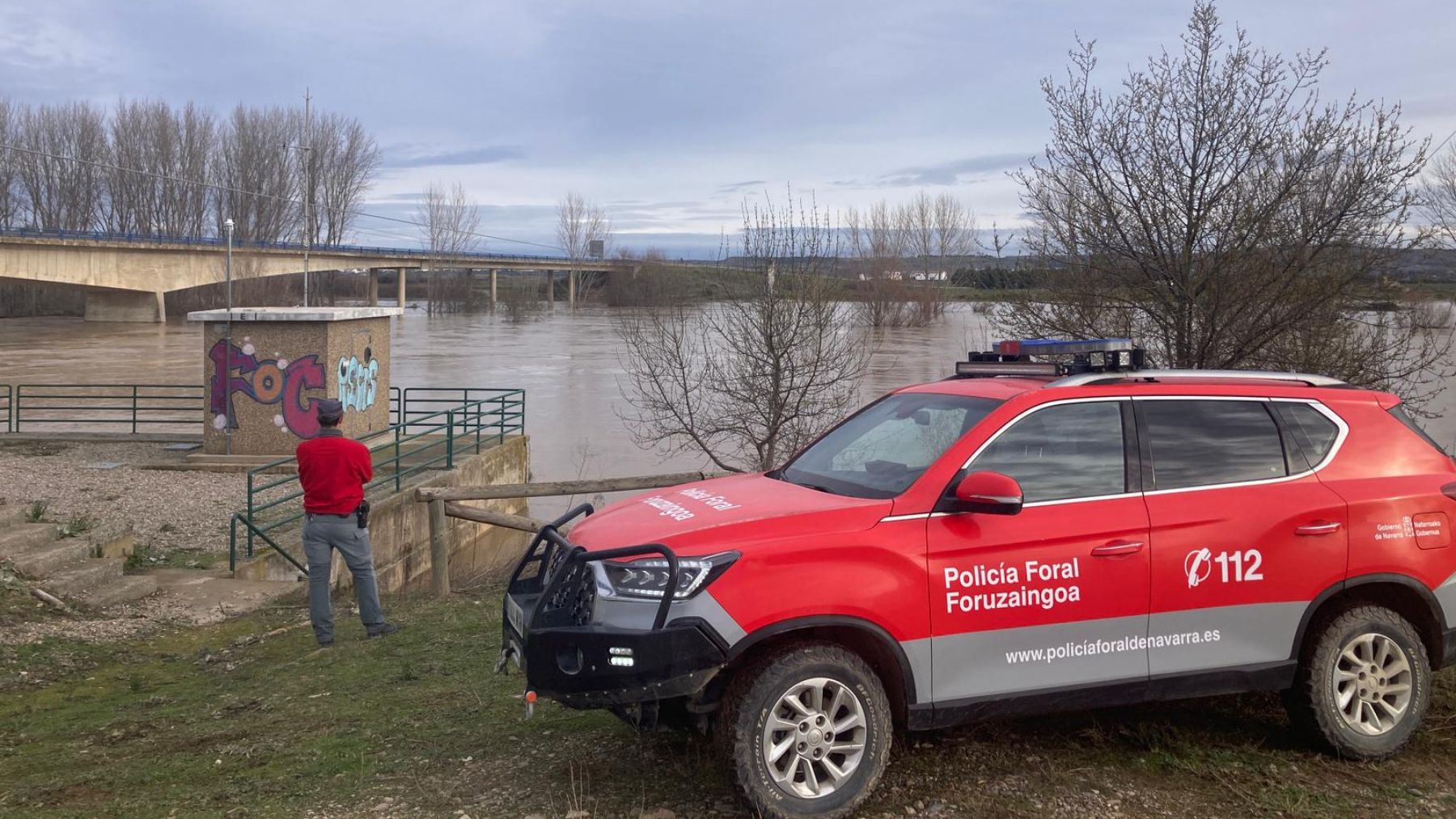 El caudal del Ebro alcanza el nivel de prealerta: especial vigilancia en la Ribera de Navarra