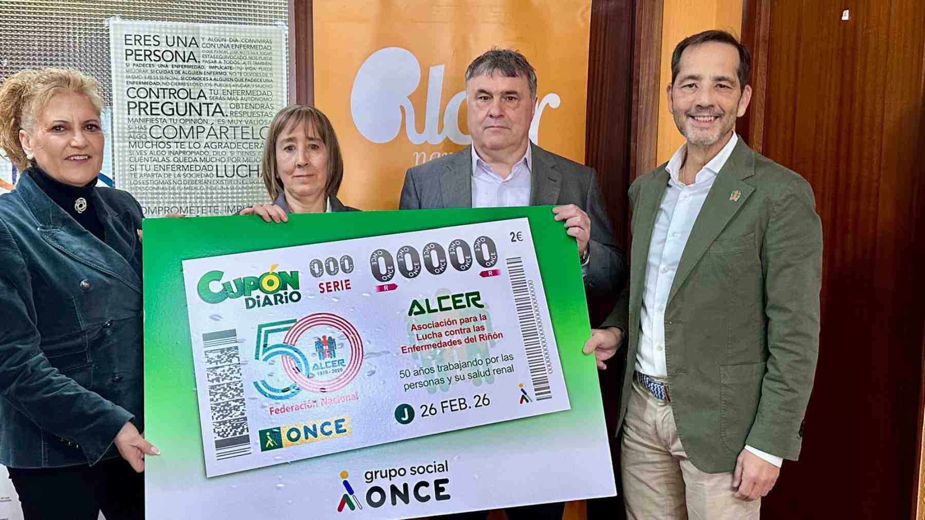 Cinco millones de cupones difunden en España el aniversario de ALCER Navarra