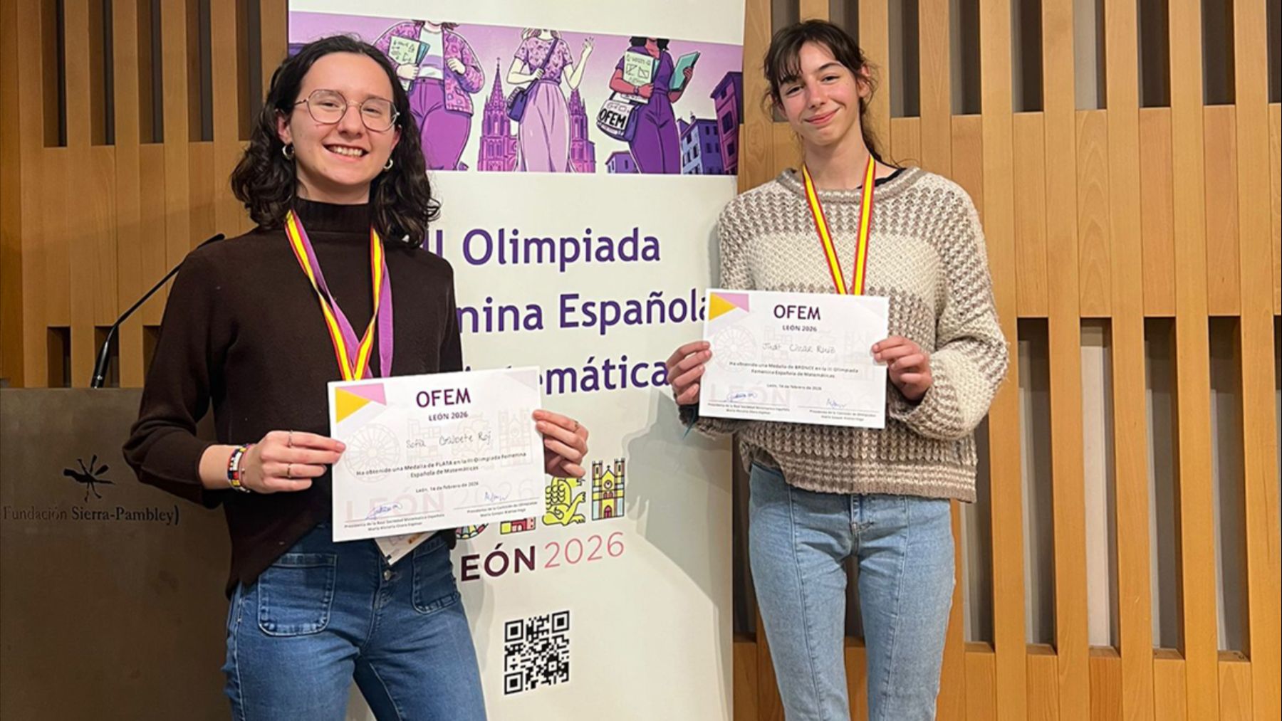 Plata y bronce: el logro de dos alumnas de Pamplona en la Olimpiada Femenina de Matemáticas