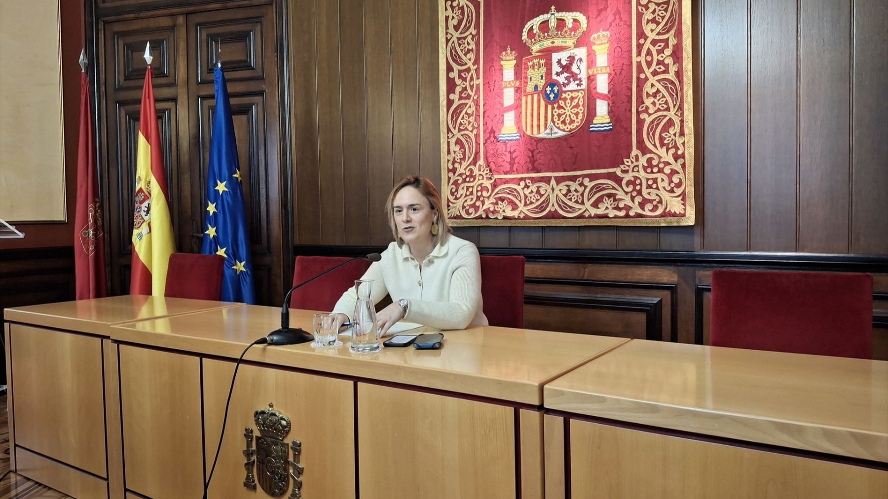 La delegada del Gobierno en Navarra defiende la actuación de la Policía Nacional en El Sadar para “restablecer el orden”
