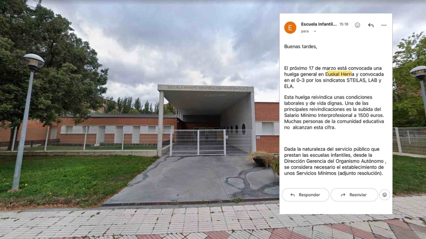 La directora de una escuela infantil pública de Pamplona habla de 