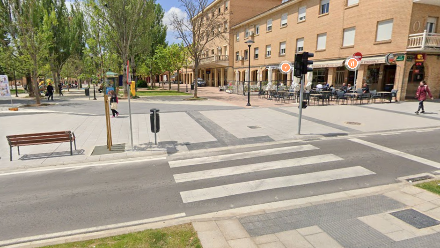 Herido al ser atropellado por un patinete eléctrico en el paso de peatones de una localidad navarra