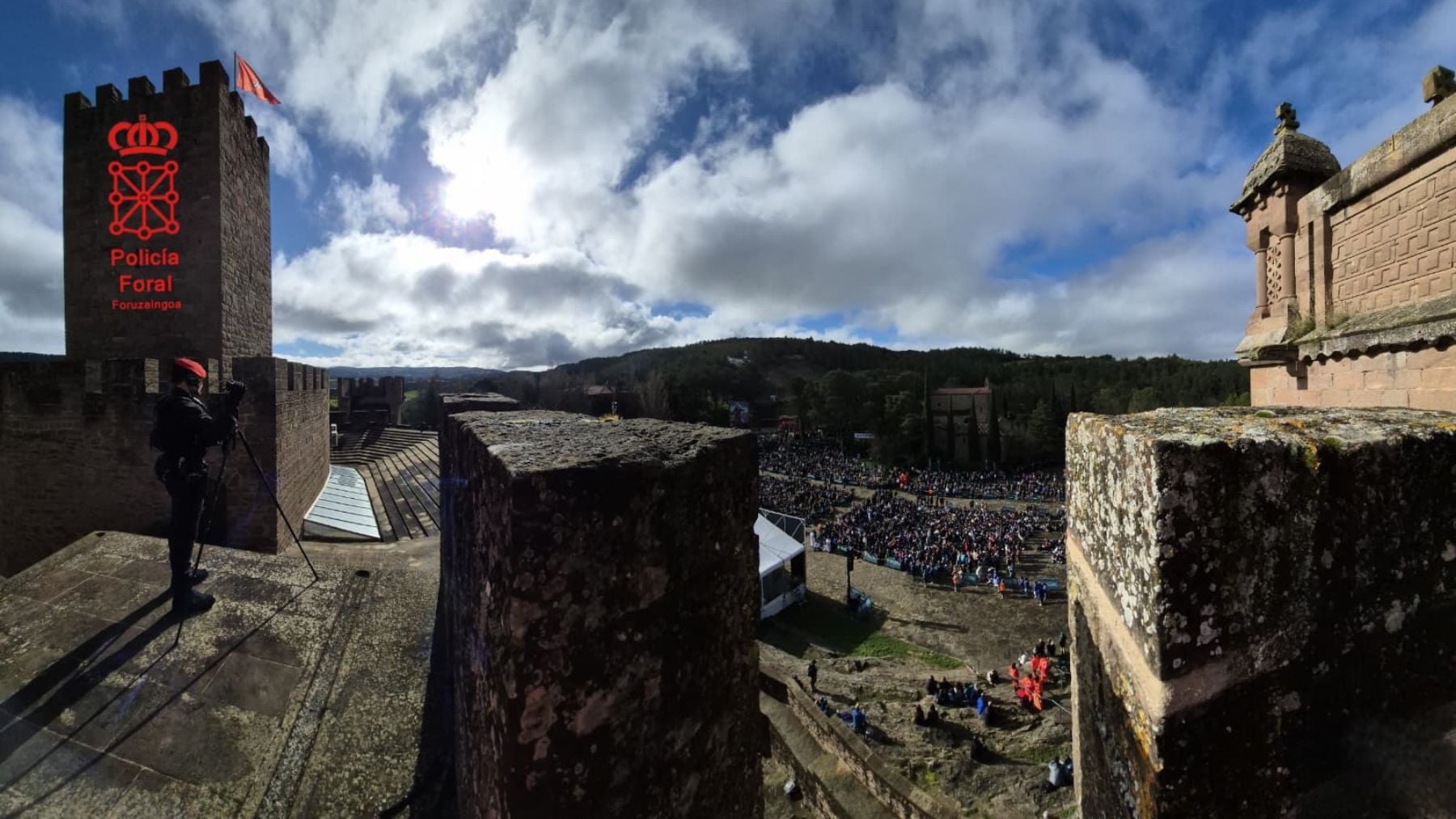 El gran despliegue de seguridad en Navarra para la segunda Javierada cambia accesos y rutas a pie