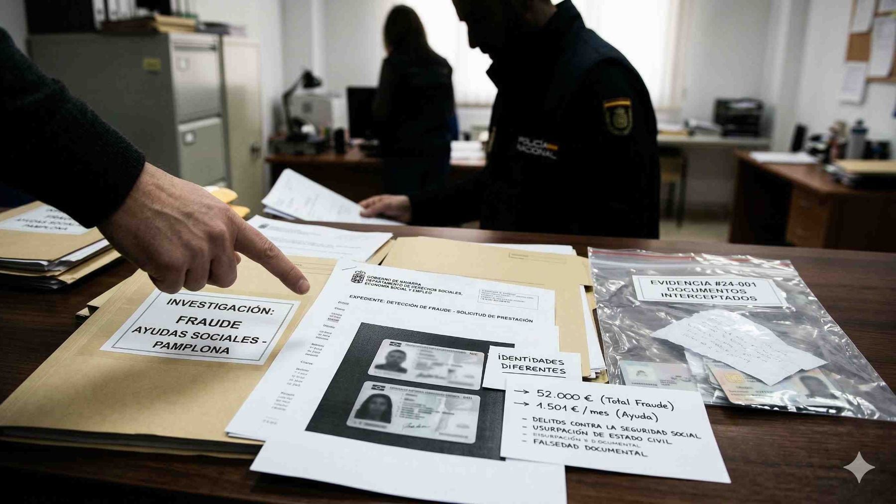 Detenido en Pamplona mientras trabajaba con la identidad de otra persona para seguir cobrando ayudas