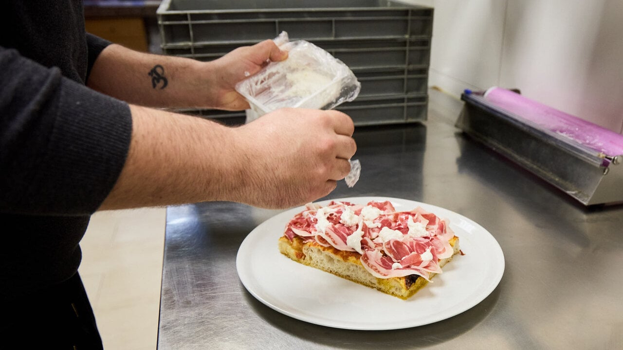 Pizzería Pulcinella, en la calle San Miguel 22 de Pamplona. NAVARRA.COM