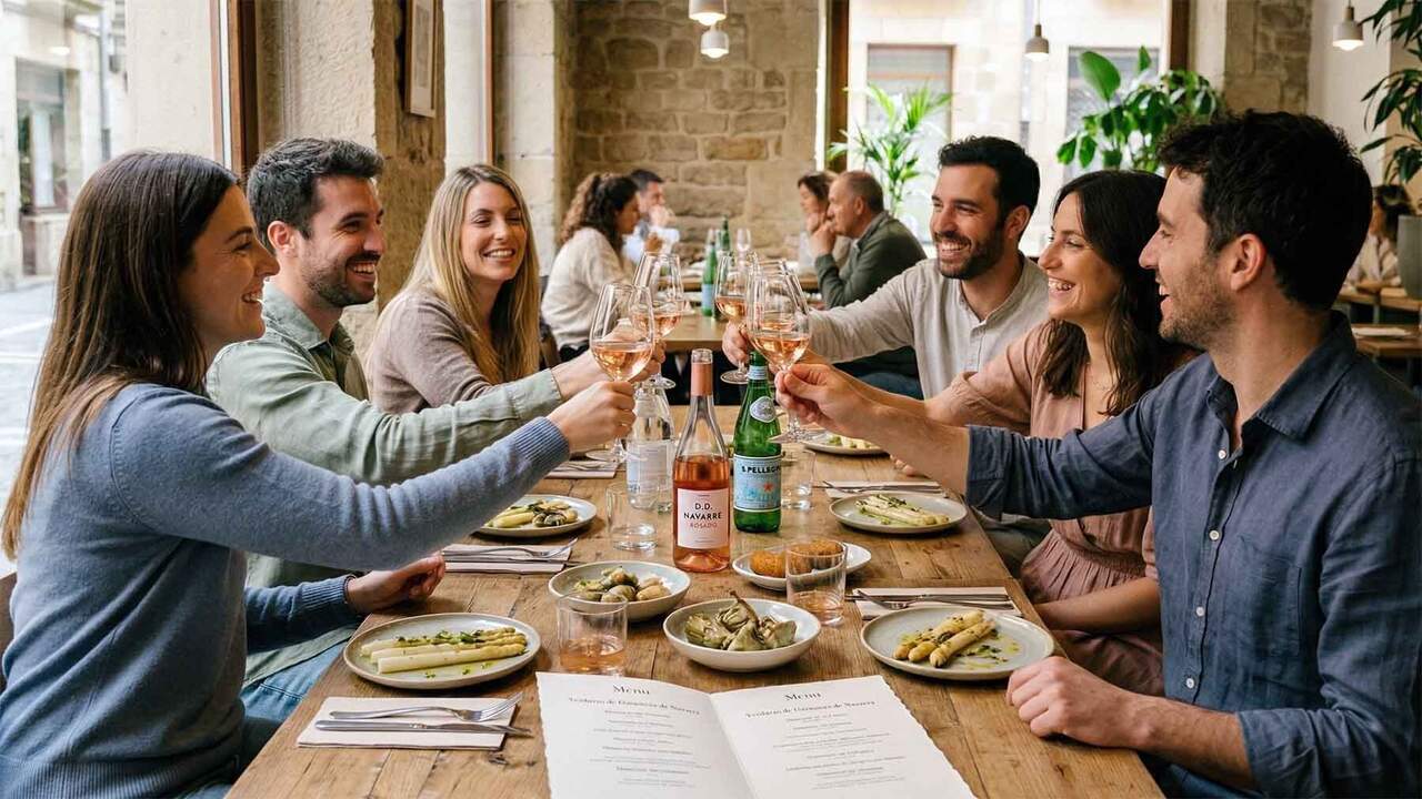 Los 12 restaurantes de Navarra que ofrecen un menú especial en abril: verduras de la tierra y vino rosado