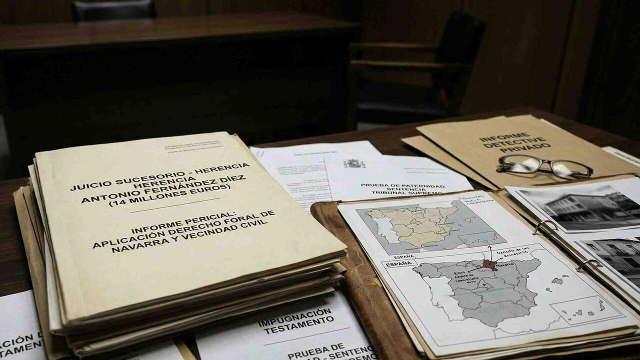 Juicio por un millonario de León que recurrió al Derecho Foral de Navarra para intentar dejar sin herencia a su hijo