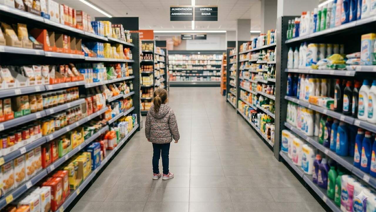 Un hombre agrede a una niña de 4 años en un supermercado de Pamplona: la madre la perdió de vista