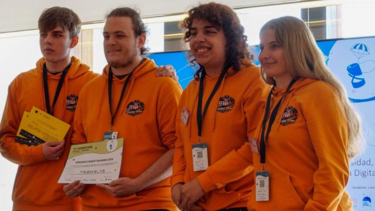 La hazaña tecnológica de cuatro estudiantes navarros en una competición educativa de la Agencia Espacial Europea