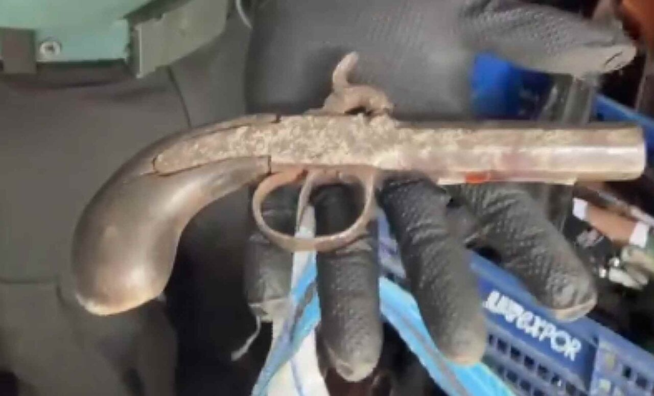 Arma decomisada por la Guardia Civil. GUARDIA CIVIL