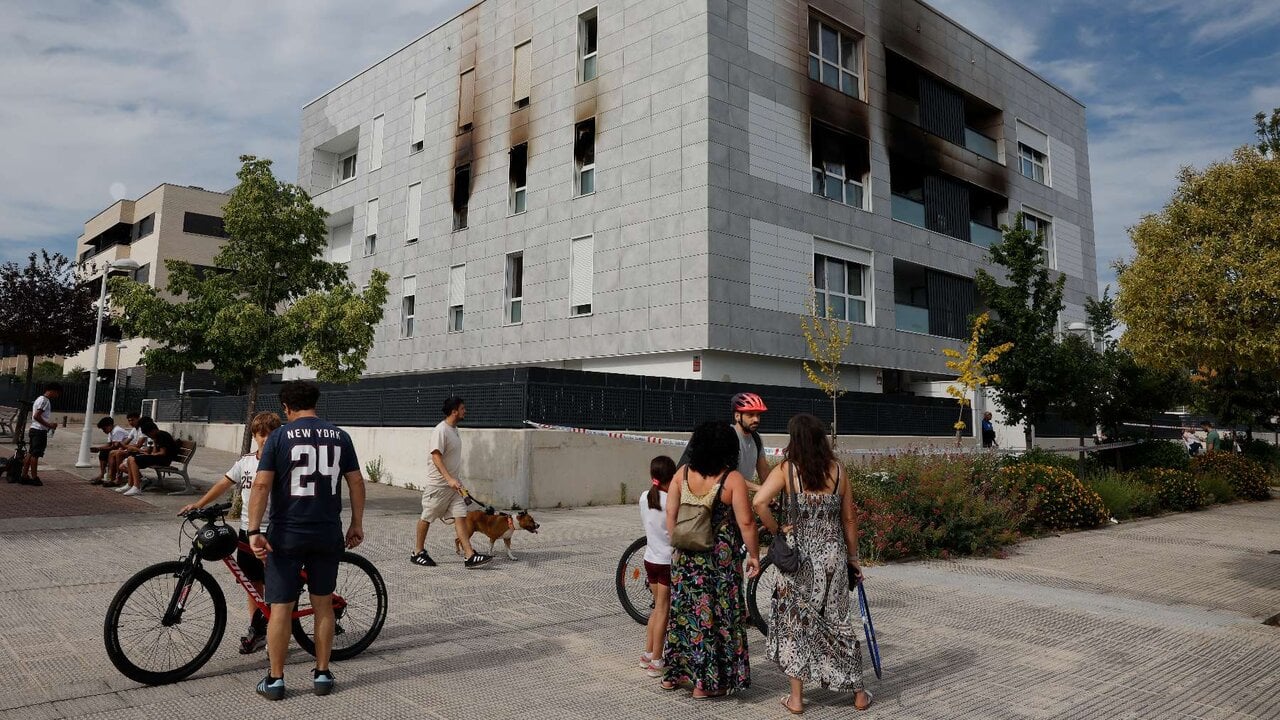 Dos familias no han podido volver a casa tras el fuego que ha calcinado un edificio en Zizur Mayor