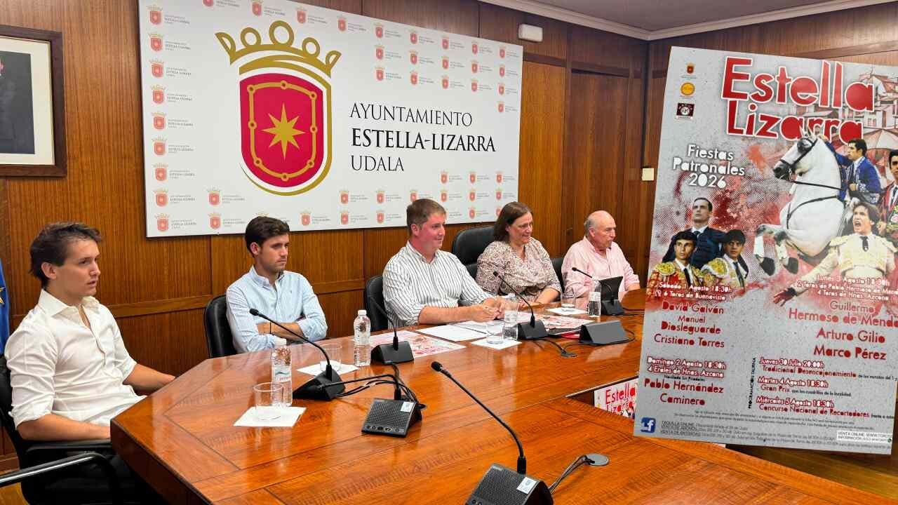 Estella ya tiene carteles taurinos para 2026: Guillermo Hermoso de Mendoza y Marco Pérez lideran la feria