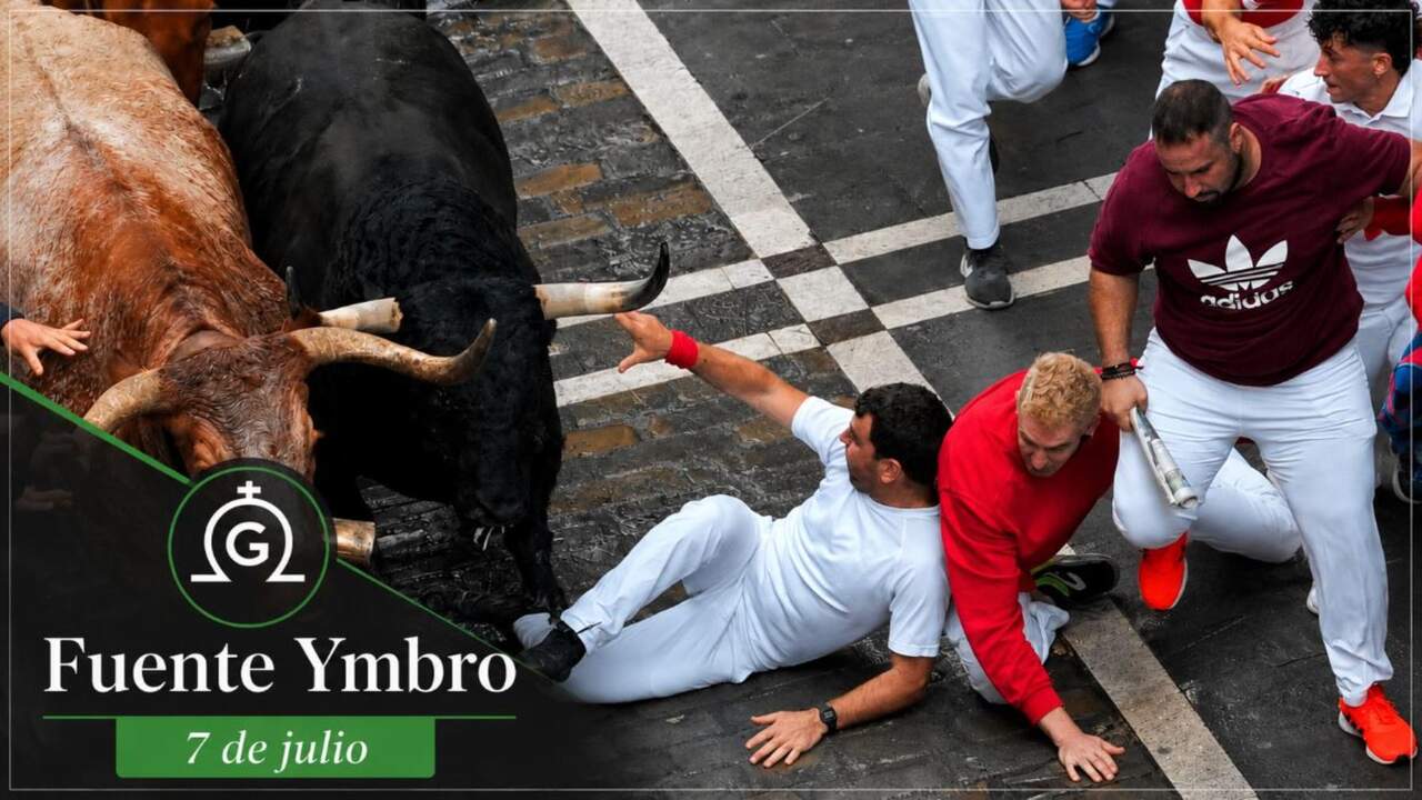 Encierro de San Fermín del 7 de julio: los toros de Fuente Ymbro llevan 9 años sin dejar corneados en Pamplona