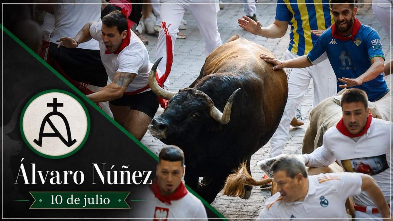 Encierro de San Fermín del 10 de julio: segundo año de los toros de Álvaro Núñez tras debutar con una cornada