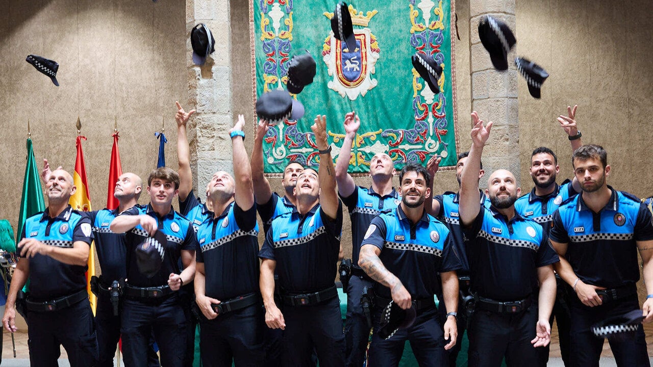 Acto de nombramiento de nuevos y nuevas agentes de la Polic&iacute;a Municipal de Pamplona. I&Ntilde;IGO ALZUGARAY