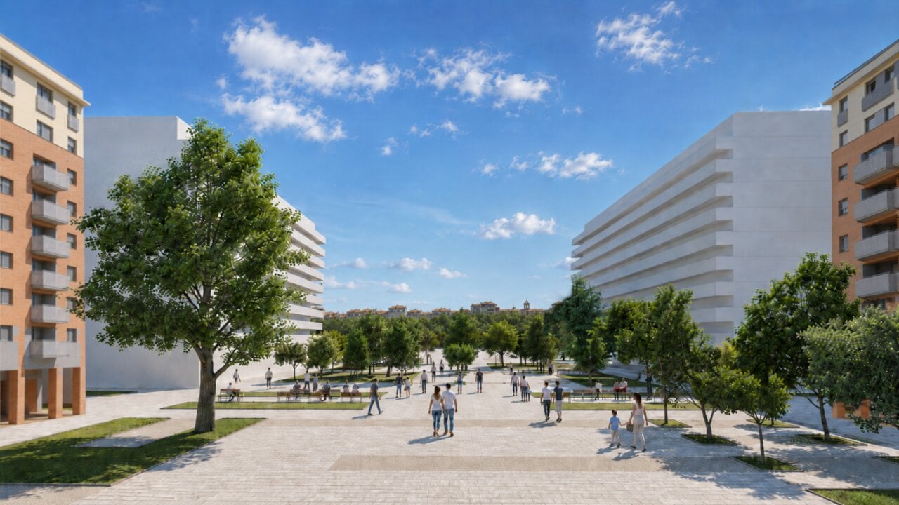 El paseo de Pamplona en el que se van a construir 252 nuevas viviendas y muchas zonas verdes