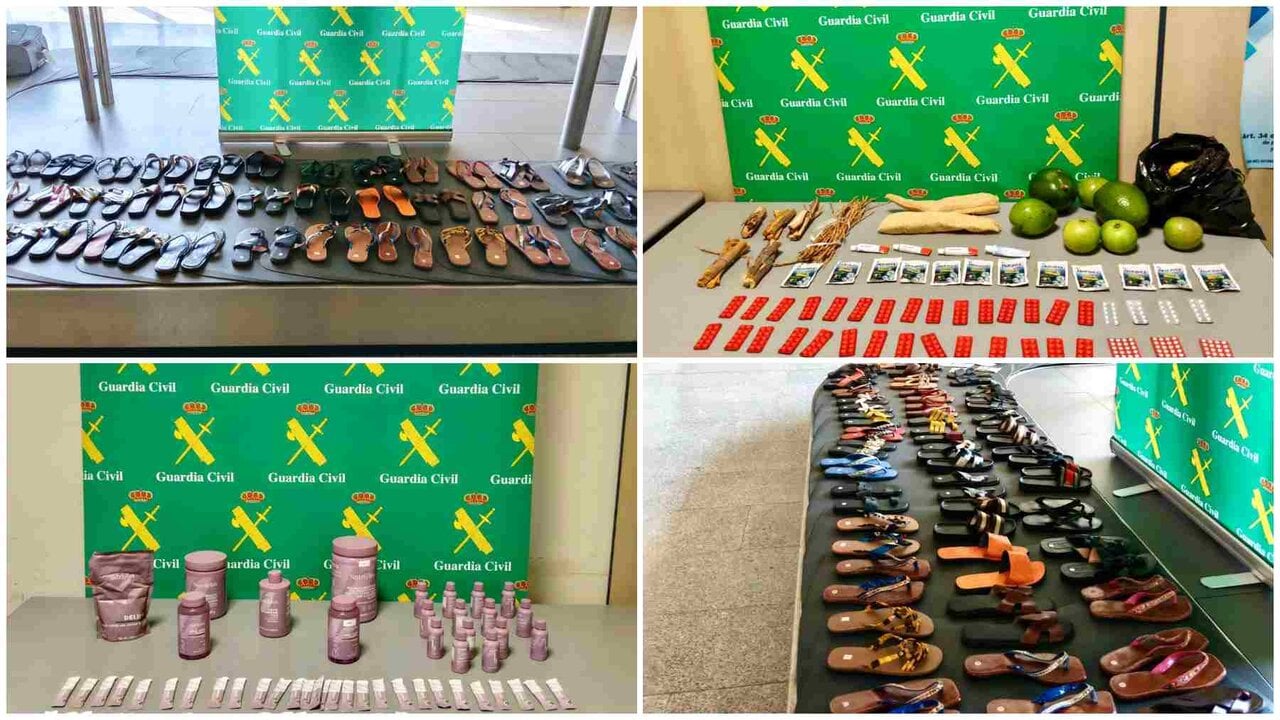 Intervenidos miles de productos ilegales que se iban a vender en San Fermín en la aduana del Aeropuerto de Pamplona