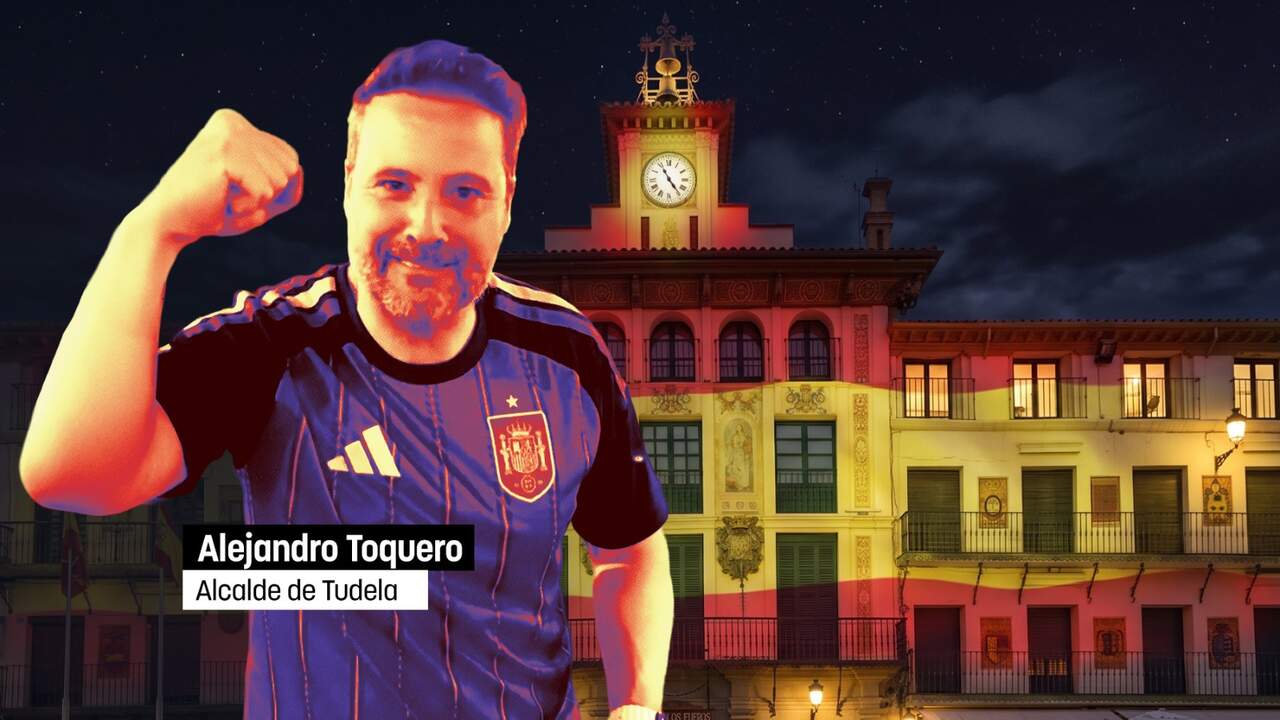 El alcalde del segundo municipio navarro iluminará su principal plaza con la bandera de España en la semifinal del Mundial