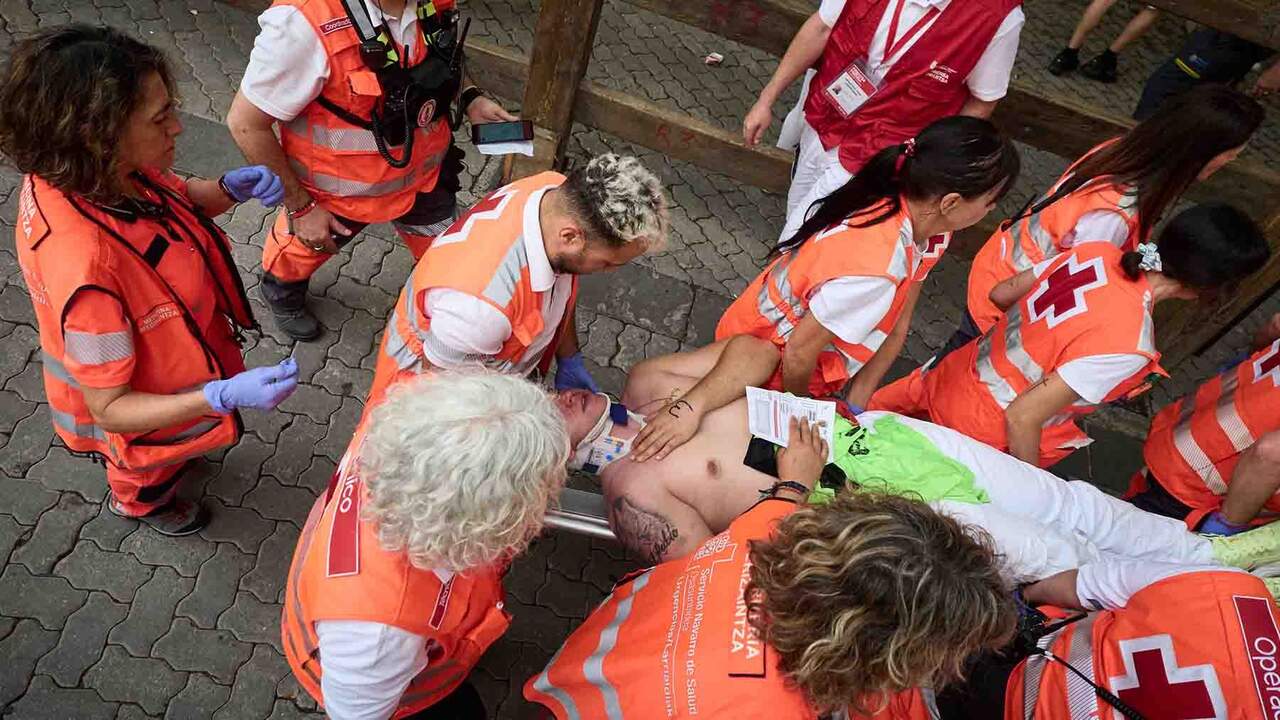 La evolución de los heridos más graves en los encierros de San Fermín: dos siguen en la UCI