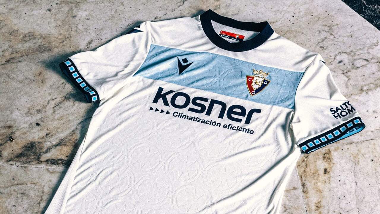 Blanco roto, azul pastel y un símbolo de Pamplona: Osasuna sorprende con su segunda equipación para la 2026/27
