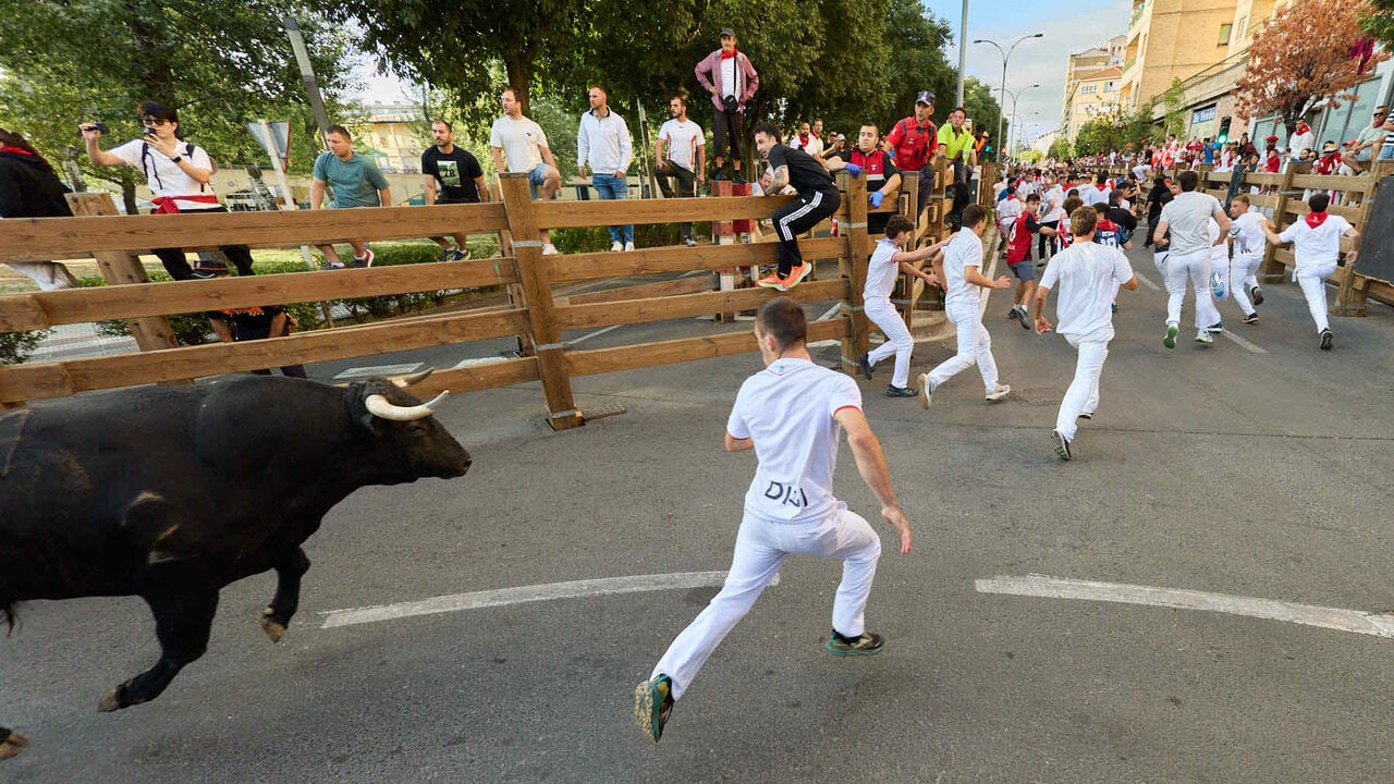 Tercer encierro de las Fiestas de Tudela 2026. I&Ntilde;IGO ALZUGARAY