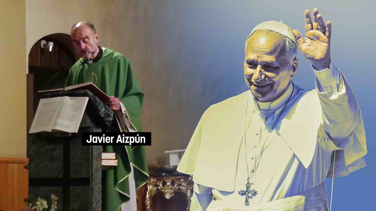 El p&aacute;rroco de Huarte, Javier Aizp&uacute;n.