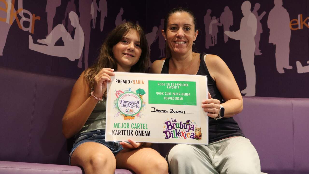 Una niña de Pamplona crea una bruja diferente y gana 400 euros con un dibujo que acabará convertido en cartel