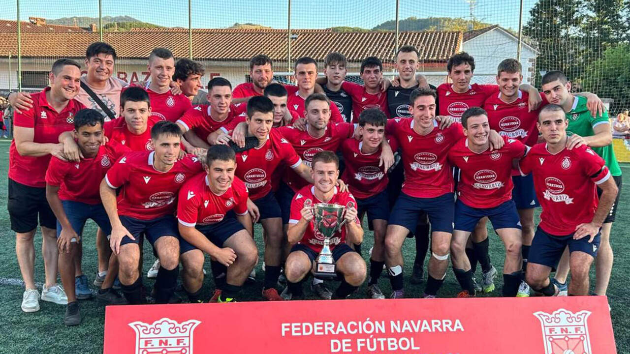 El equipo navarro de regional que está a un paso de jugar la Copa del Rey contra un primera división