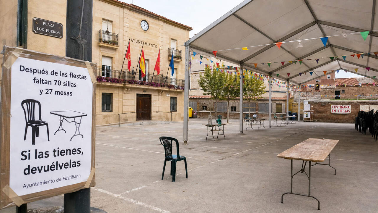 El misterio del mobiliario que ha desaparecido en las fiestas patronales de un pueblo de Navarra