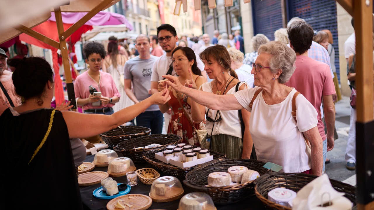 Gran Feria Medieval en las calles del Casco Antiguo de Pamplona. PABLO LASAOSA