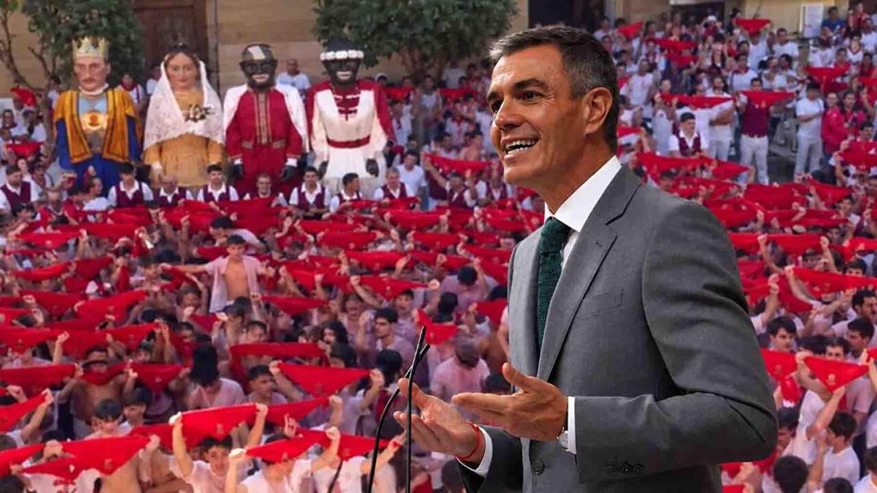 Cintruénigo, el pueblo de María Chivite, comienza sus fiestas cantando el himno de España y al grito de 