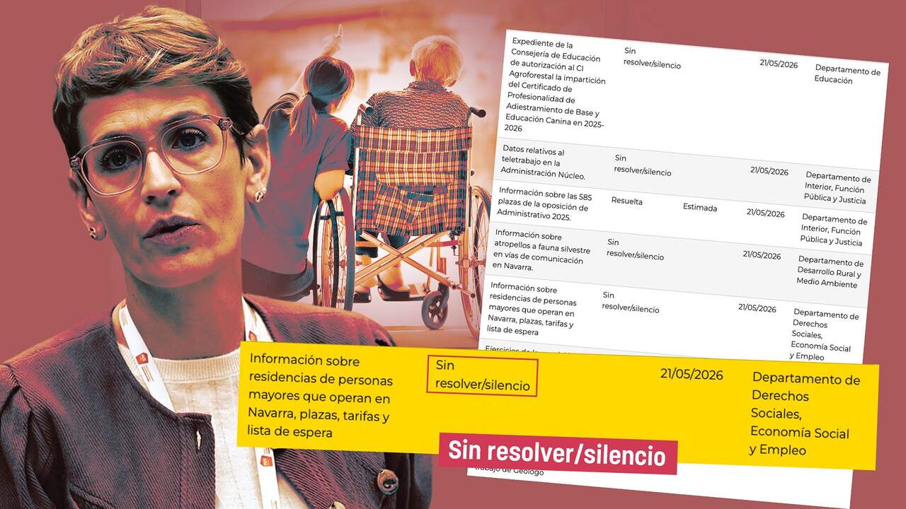 El Gobierno de Chivite mantiene fuera de Transparencia las listas de espera para entrar en residencias de Navarra