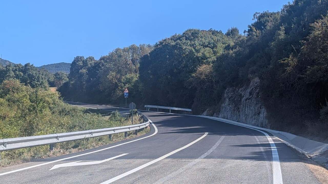 La transformación de una carretera local de Navarra: 280.000 euros para renovar 2,5 kilómetros y mejorar la seguridad