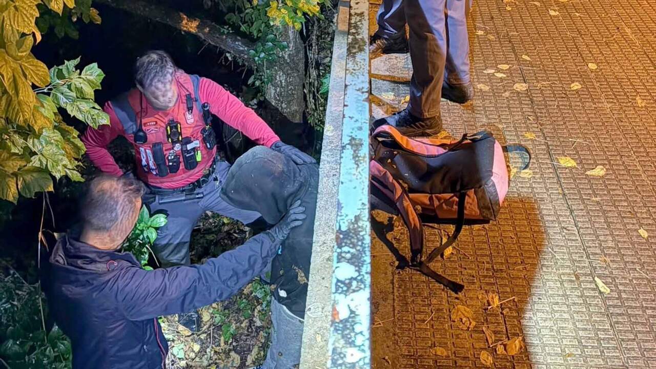 Momento de la detenci&oacute;n del sospechoso.