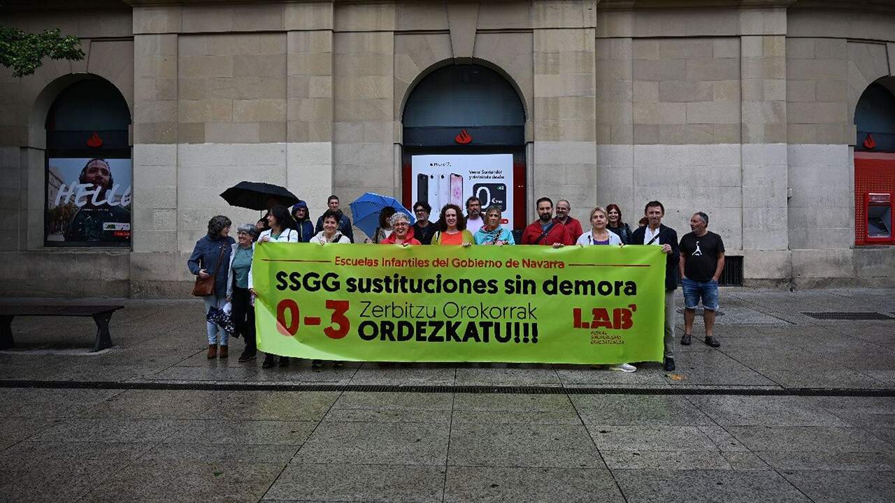 Denuncian retrasos de meses para sustituir a trabajadores en escuelas infantiles, bibliotecas e institutos de Navarra