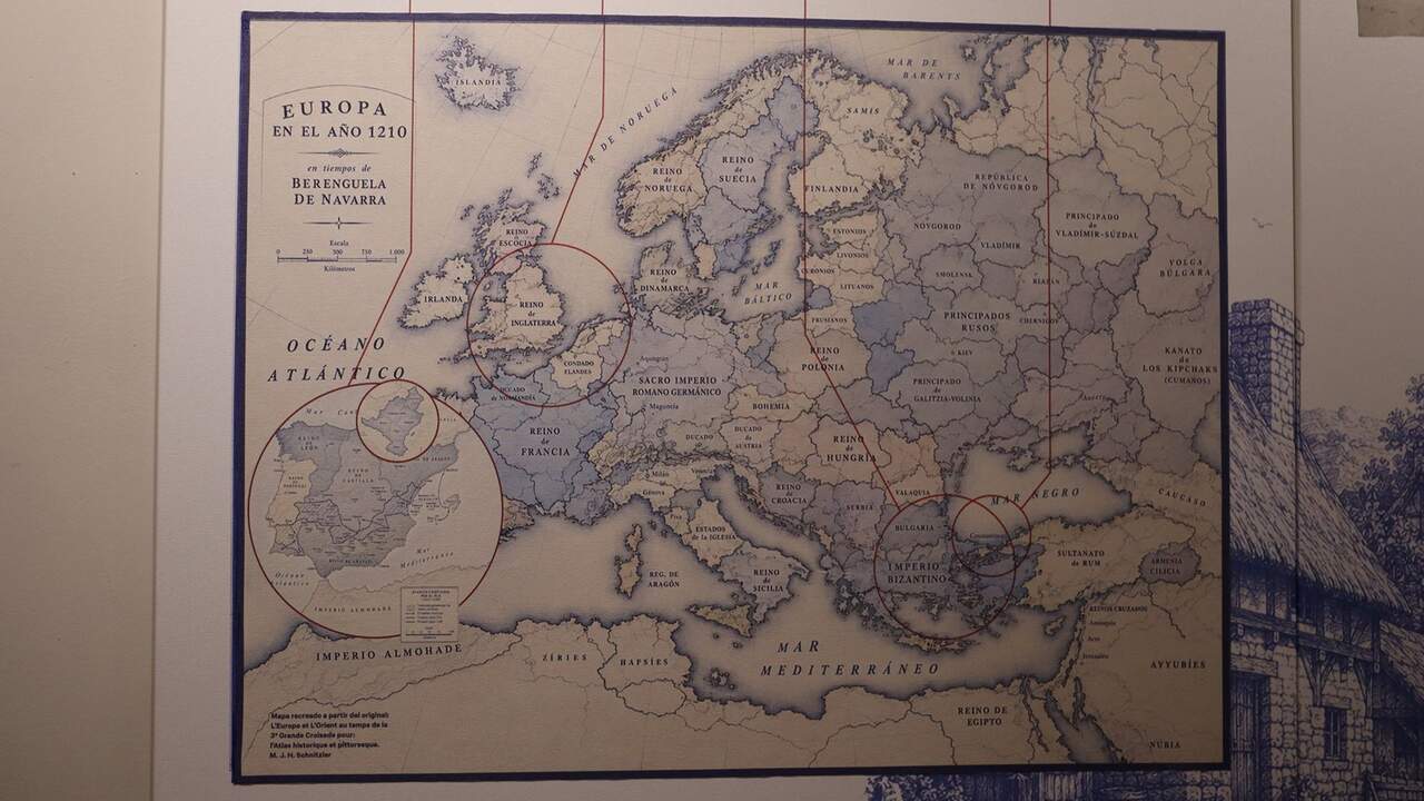 El Ayuntamiento de Tudela rectifica un mapa del siglo XIII tras descubrir que habían borrado al Reino de Navarra