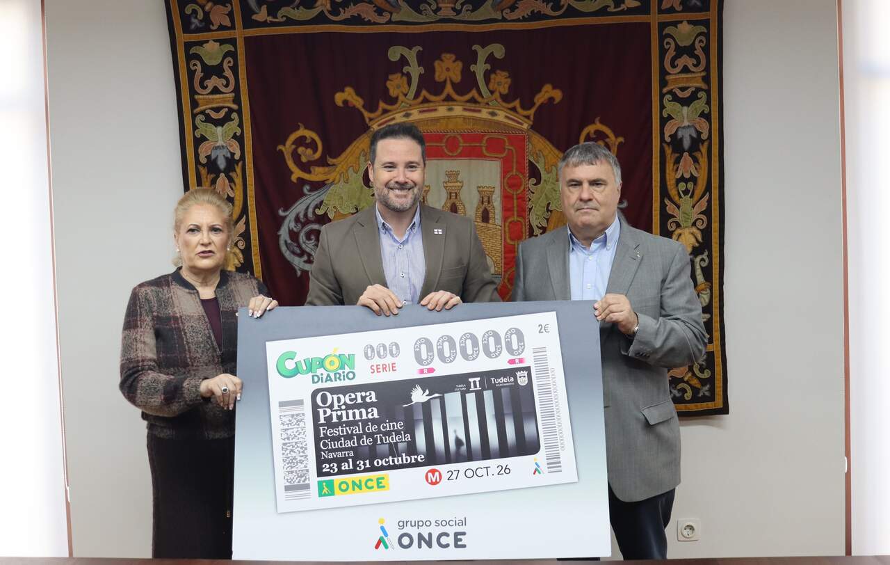 Cinco millones de cupones llevarán por toda España la imagen del Festival de Cine Ópera Prima de Tudela
